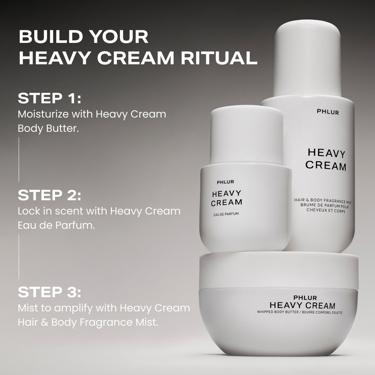 How to layer Heavy Cream: Body Butter, Eau de Parfum, Body Mist - Phlur