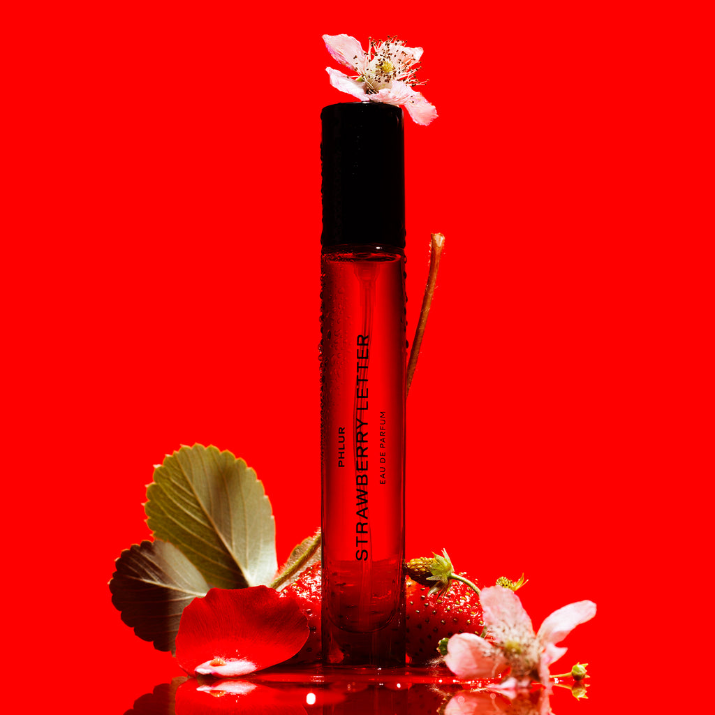 strawberry letter travel size perfume