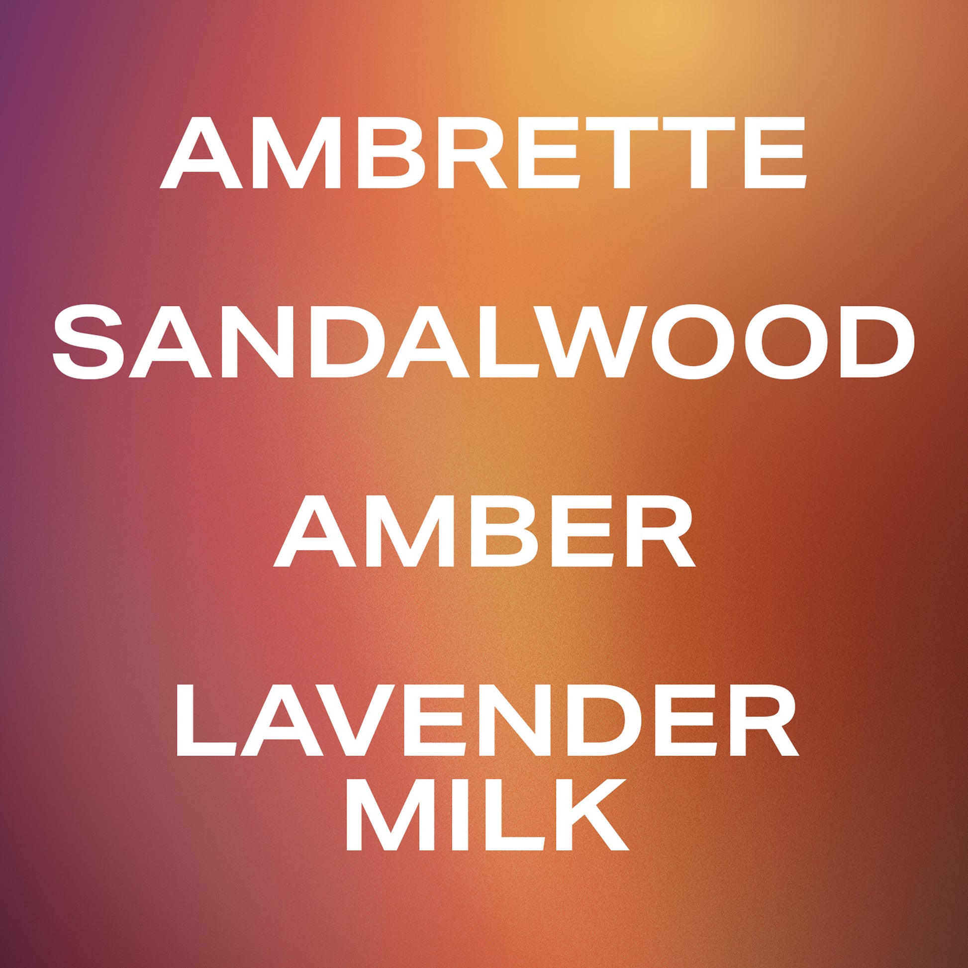 Afterglow scent notes